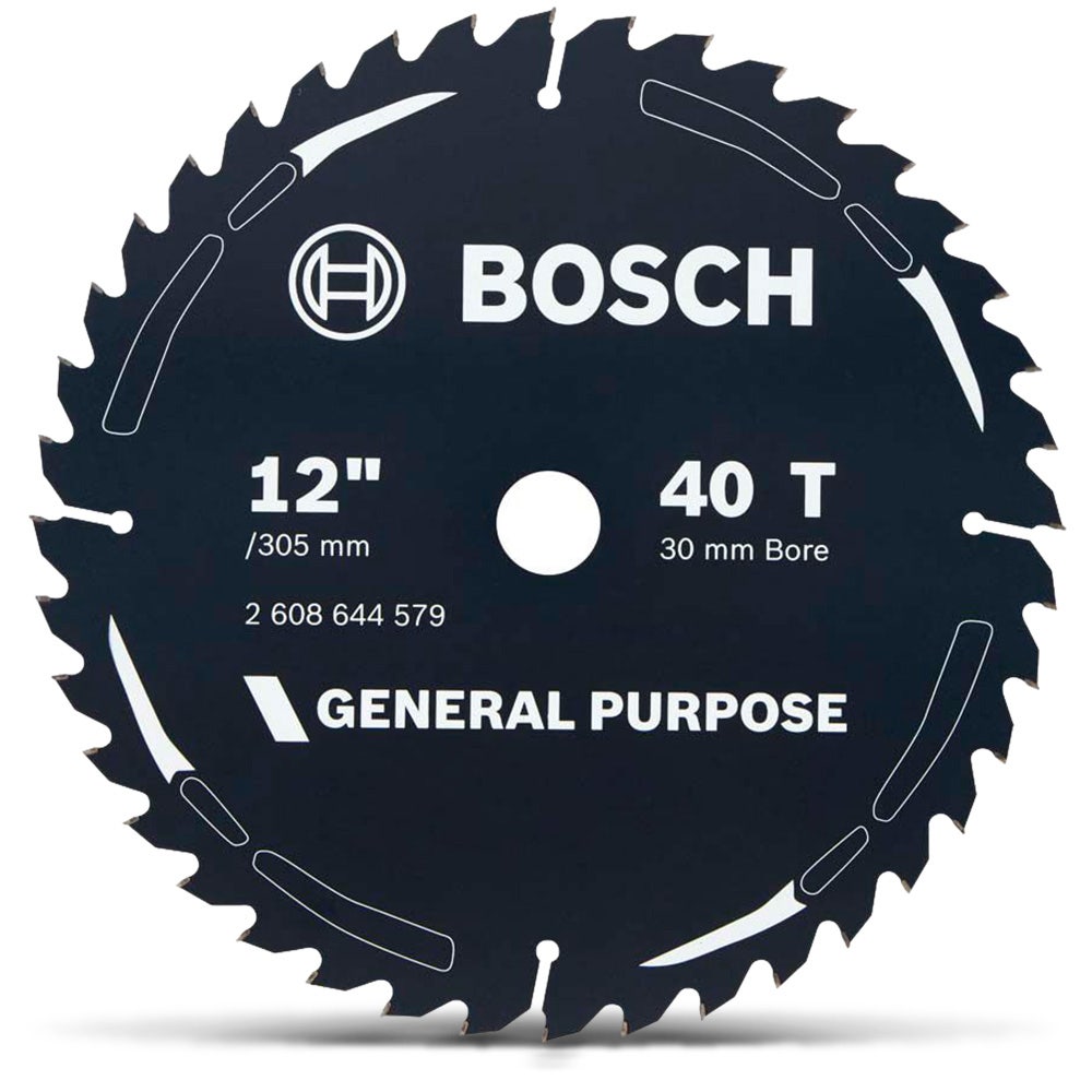 Disco de corte para madeira Bosch de 305 mm com 40 dentes TCT - USO GERAL