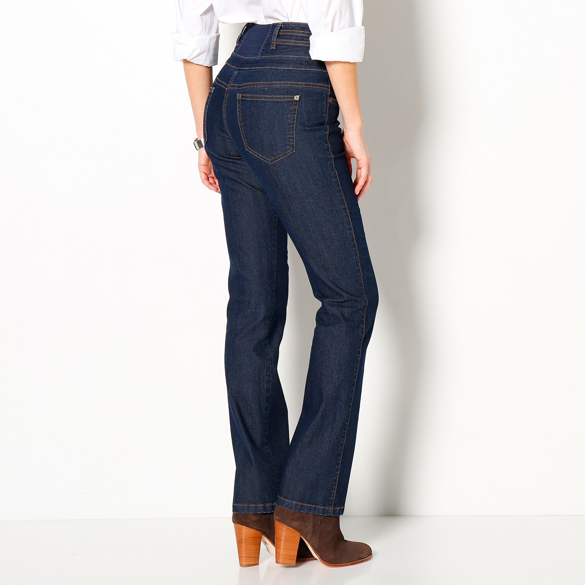 Jean taille haute coupe droite