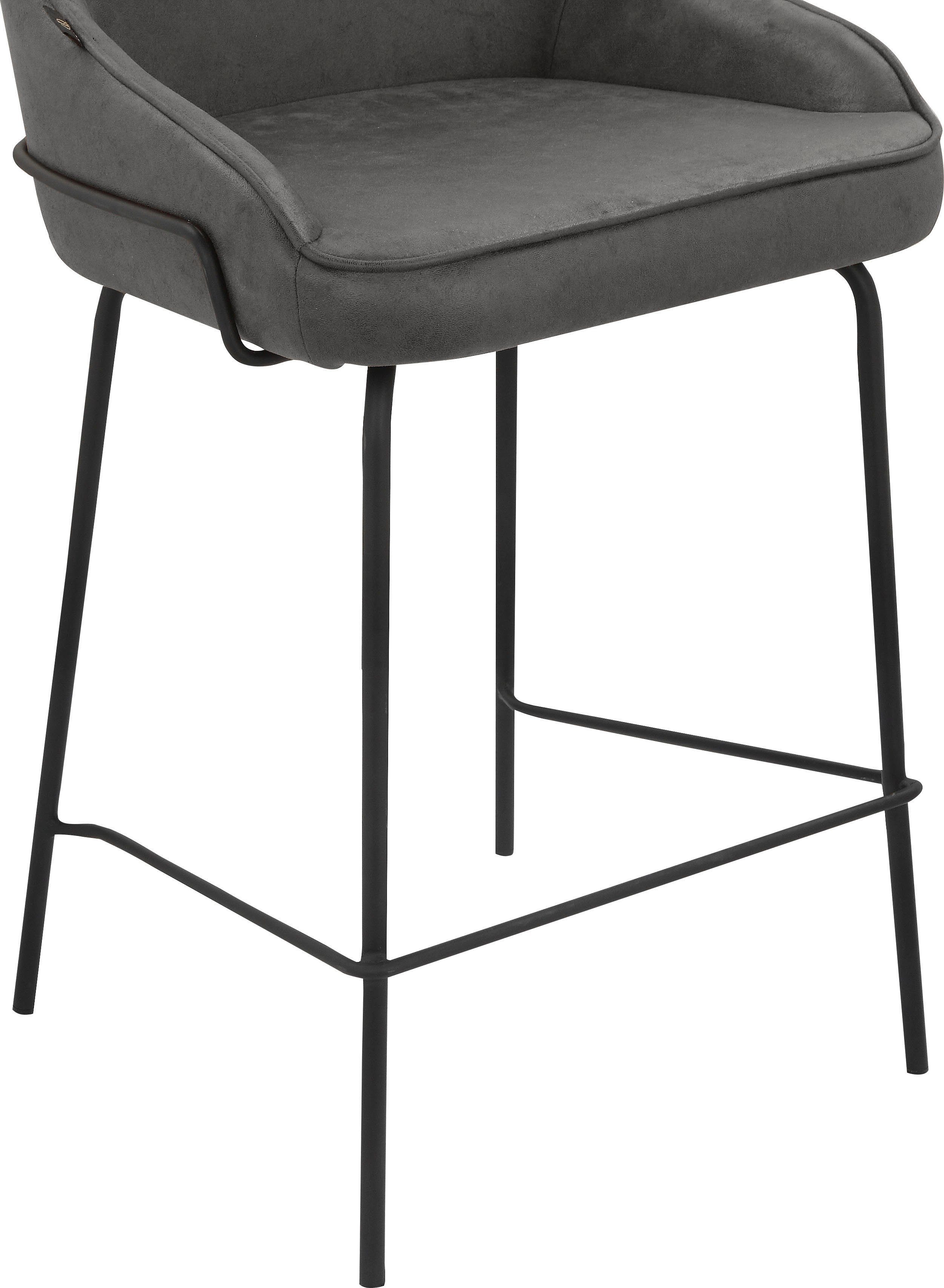 Leonique 4-Fußstuhl Puant (2 St), mit Stoff aus Polyester/recyceltem Polyester, Sitzhöhe 65 cm