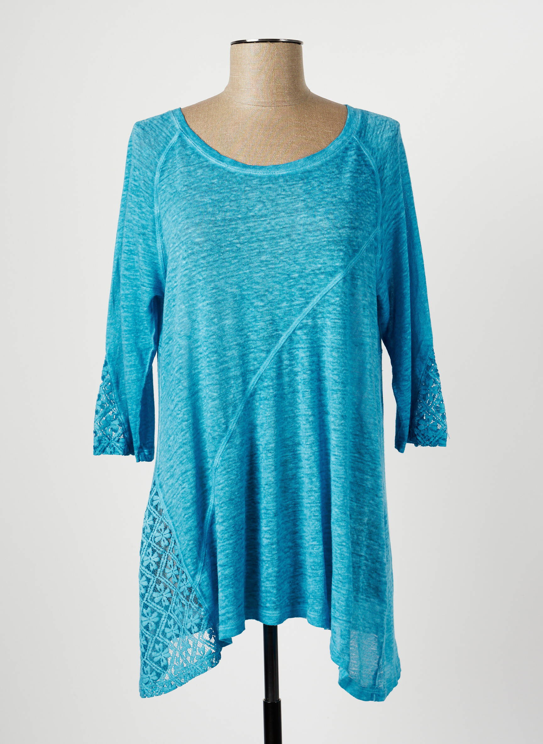 Maloka Tuniquemanchelongue Femme couleur bleu