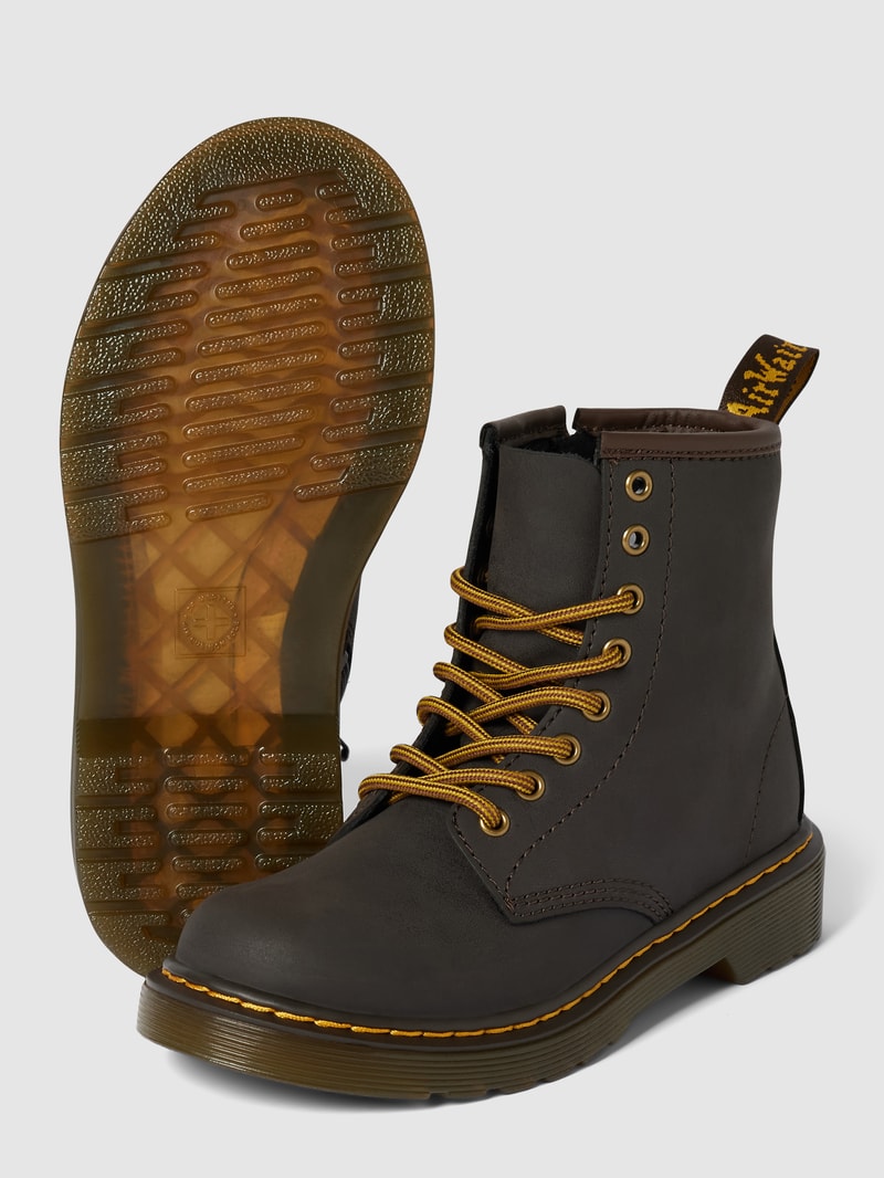 Boots aus Leder Modell '1460 J' in dunkelbraun