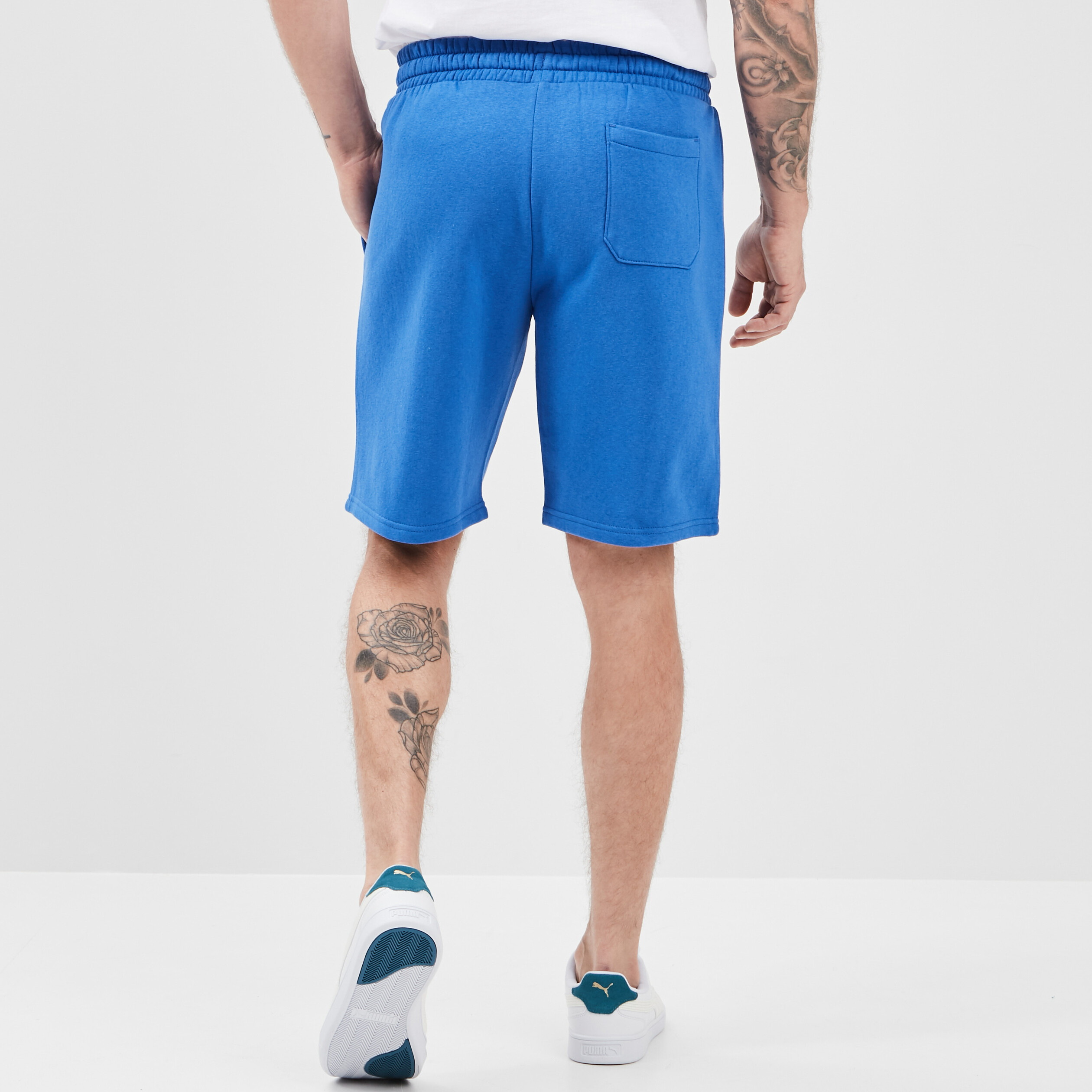 Short molletonné droit bleu roi homme | La Halle