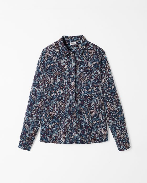 Chemisier pure viscose chaude imprimé