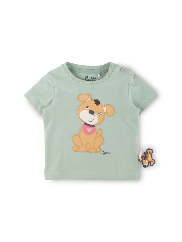 Sigikid T-Shirt Funny Dog in Grün günstig kaufen