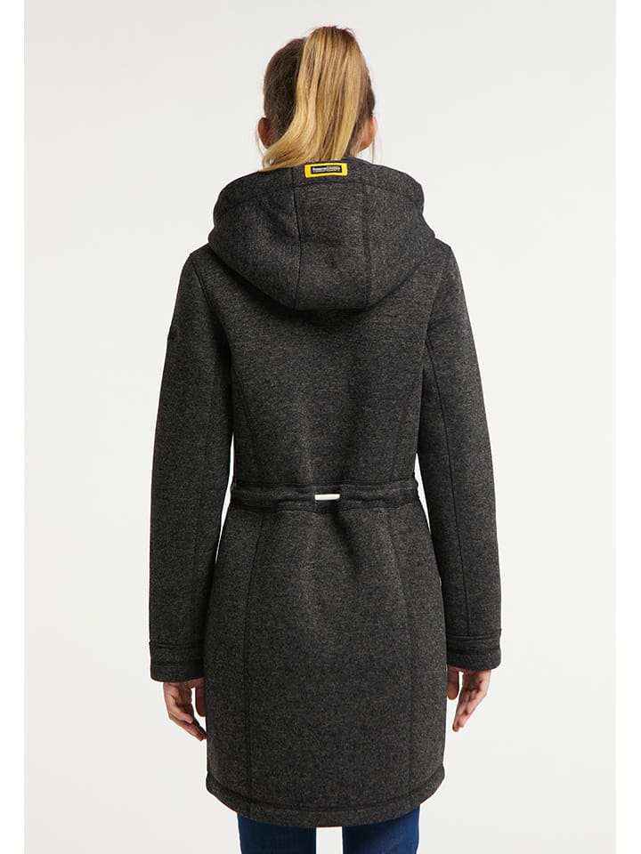 Schmuddelwedda Strickfleecemantel in Anthrazit günstig kaufen
