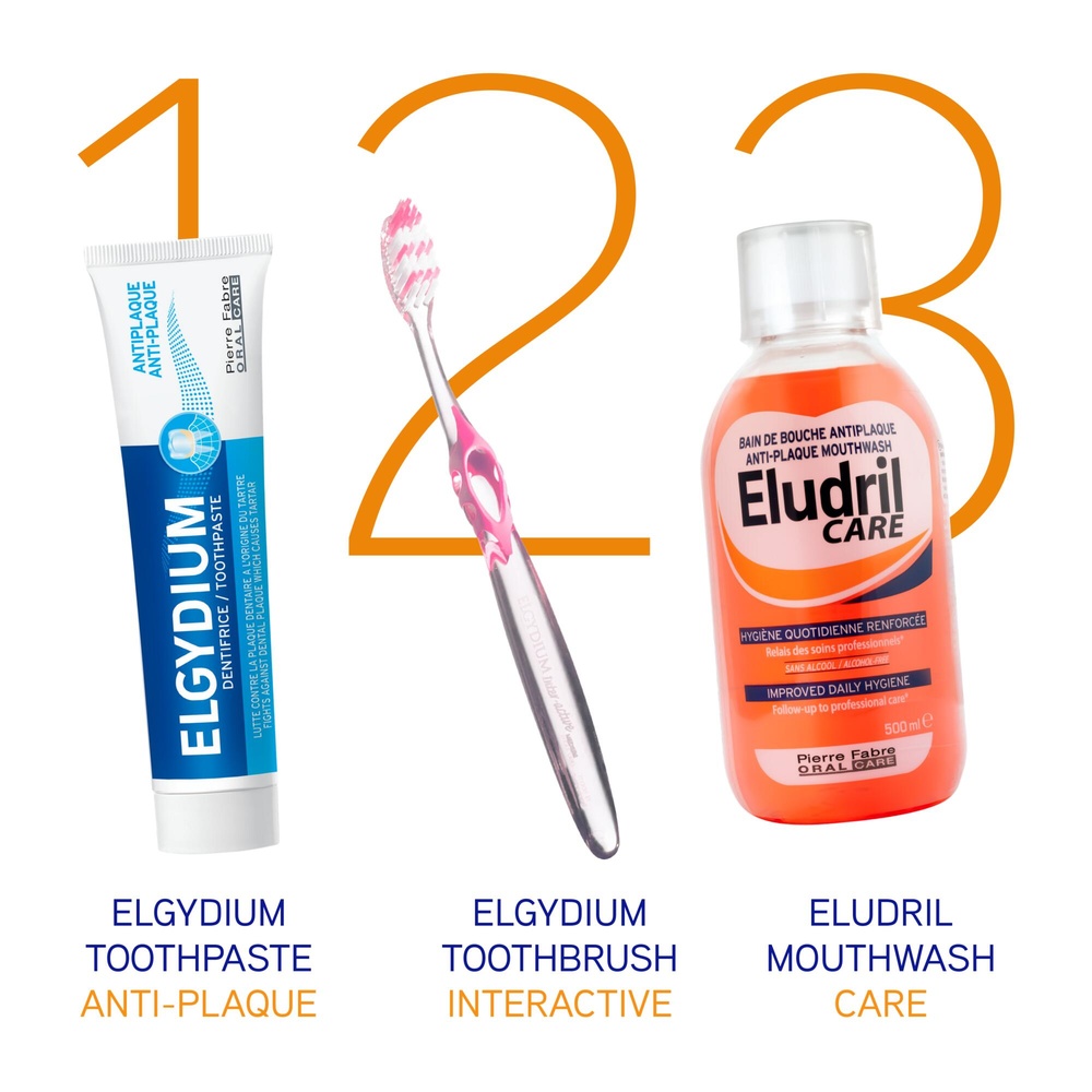 Oral Care ELGYDIUM Inter Active Souple Brosse à dents