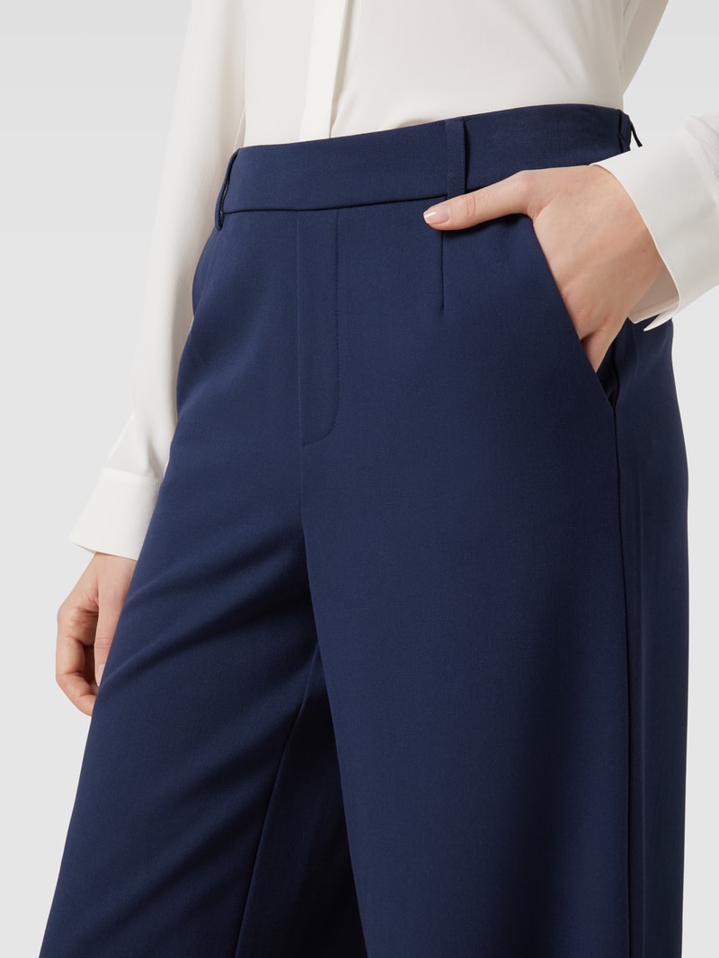 Stoffhose mit Paspeltaschen am Gesäß Modell 'VARONE' in marineblau