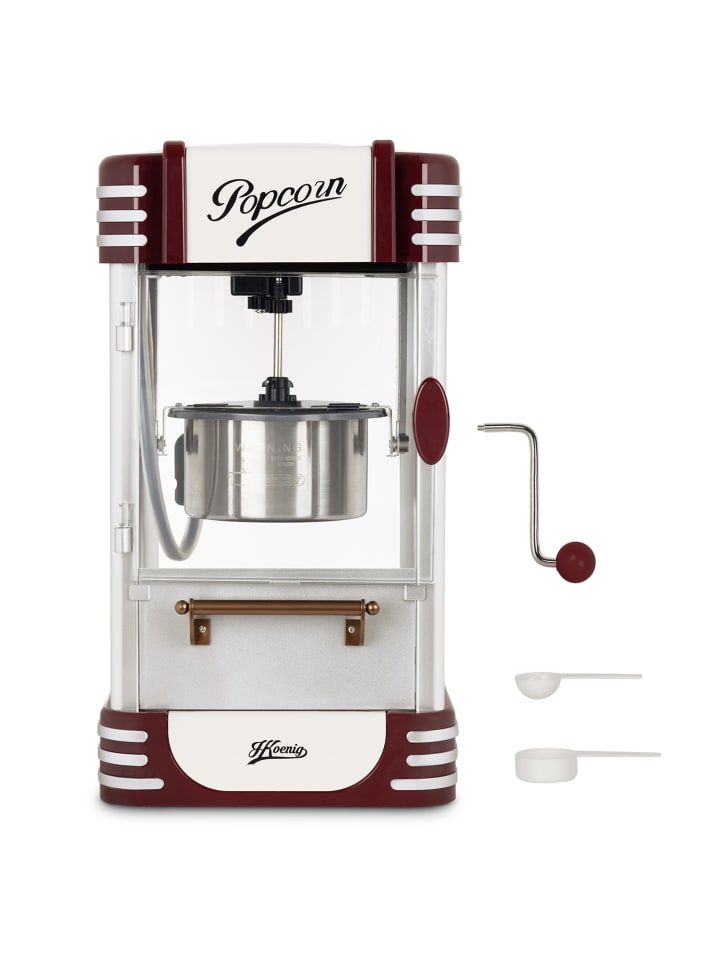 HKoenig Popcorn Machine POP330 Weiss und Rot günstig kaufen onesize