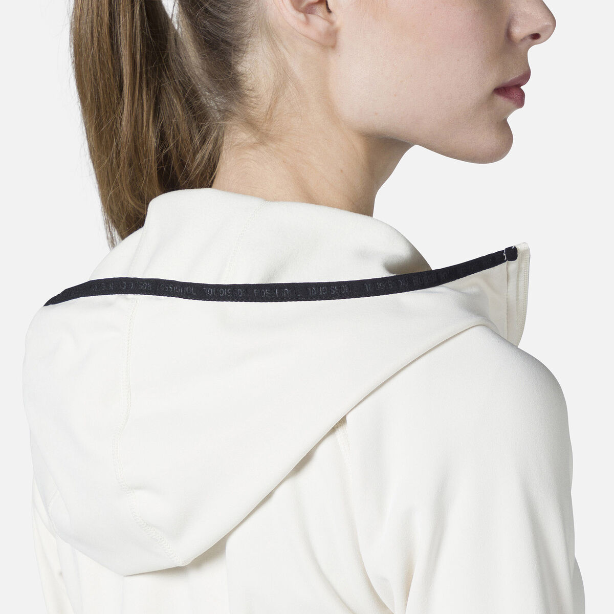 Dünnes Damen-Midlayer mit durchgehendem Reißverschluss