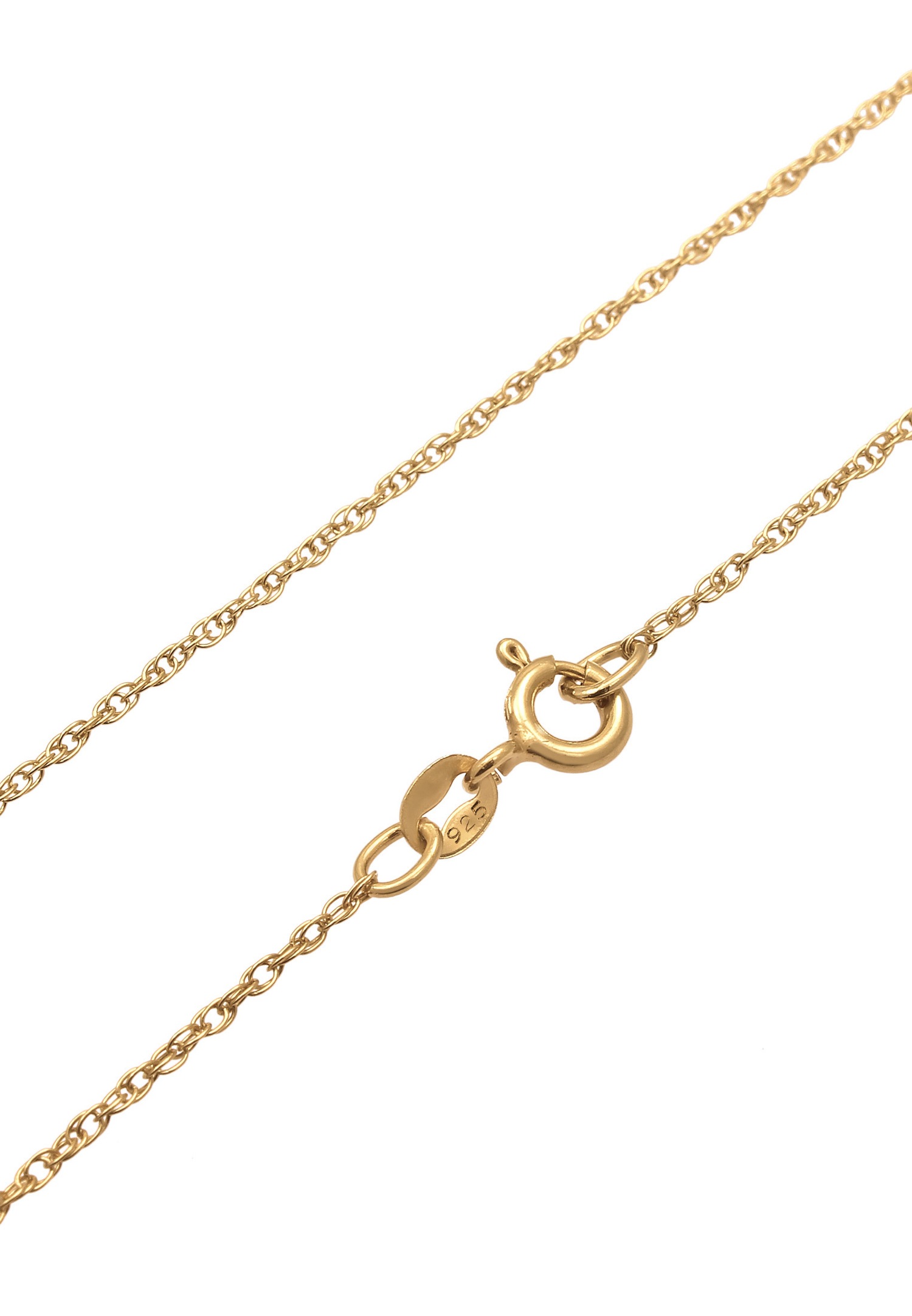 Ciondolo da donna Elli a mezza luna e stella con opale sintetico in argento sterling 925 placcato oro