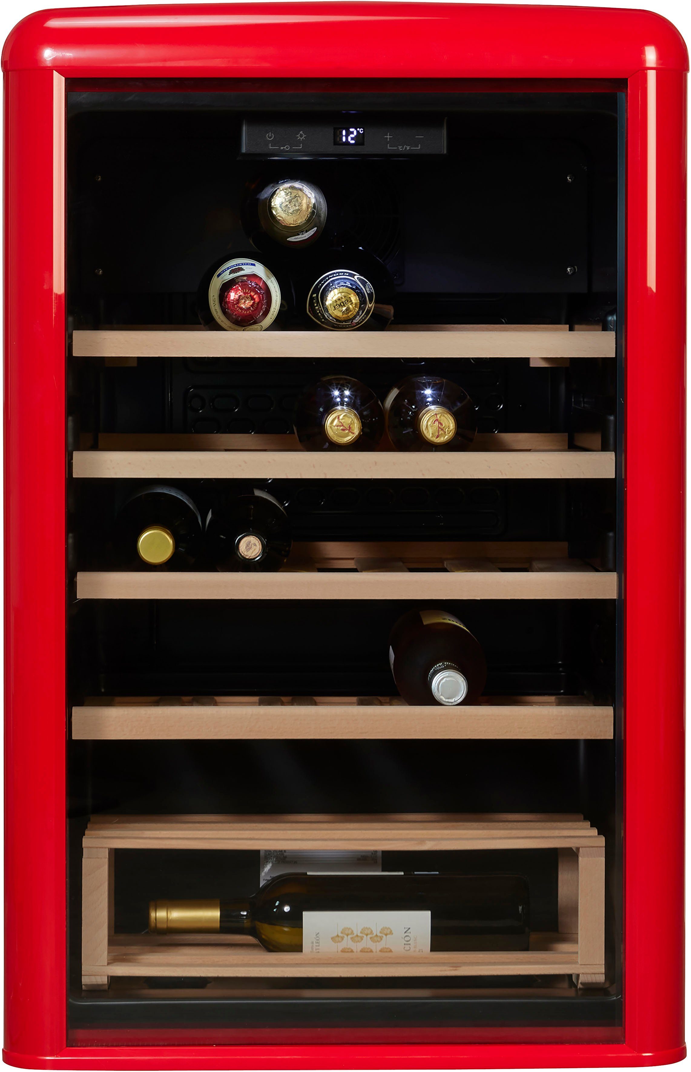 Amica Weinkühlschrank WKR 341 920 R, für 30 Standardflaschen á 0,75l