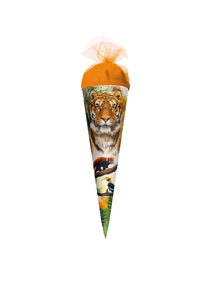 ROTH Geschenk-Schultüte klein Tiger 50 cm in Orange günstig kaufen onesize