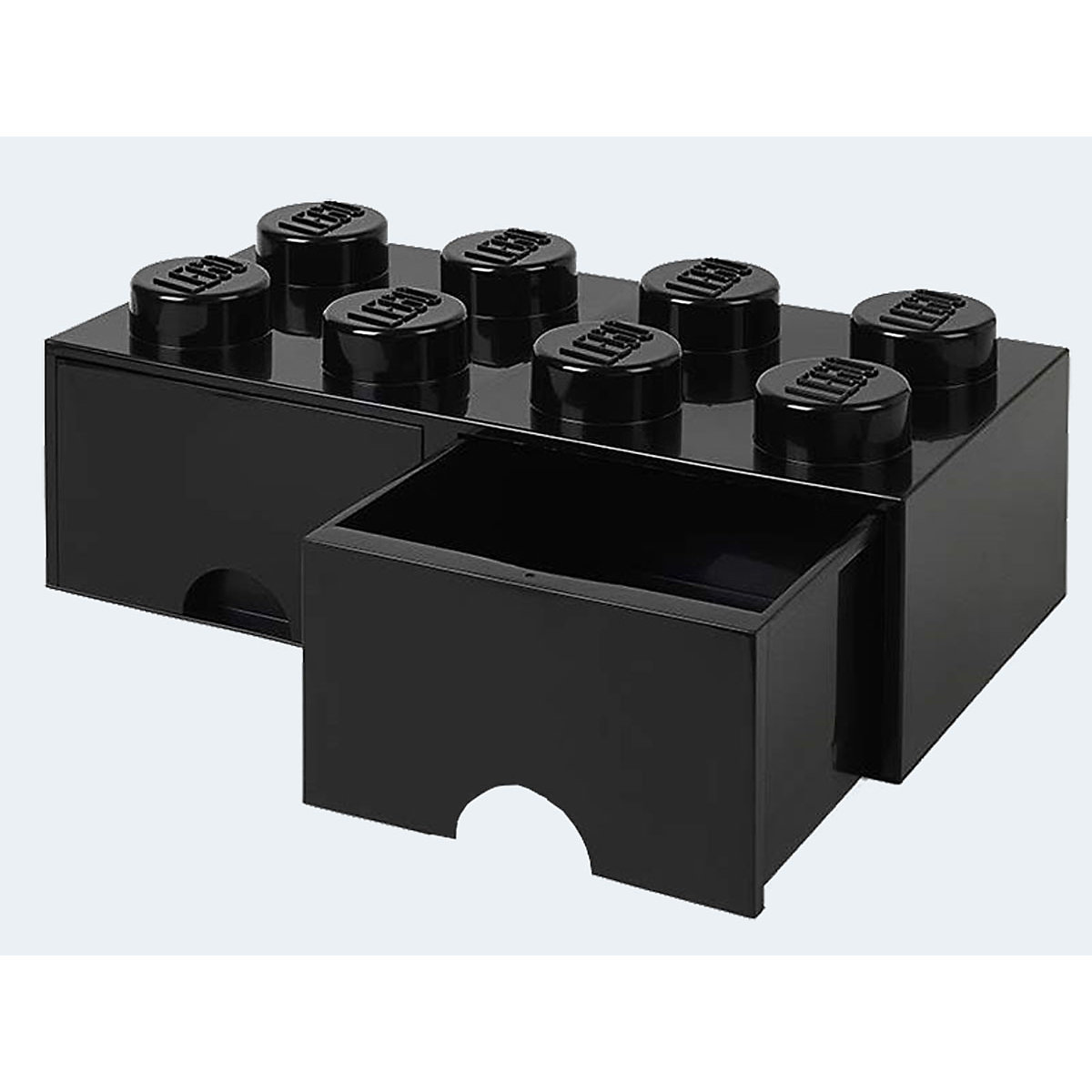 LEGO® Aufbewahrungsbox Storage Brick 8er schwarz mit Schublade, 50 x 25 x 18 cm