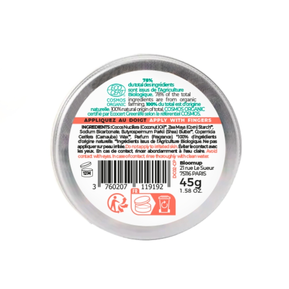 energie fruit DEOCREME | PECHE BLANCHE & EAU DE RIZ Déodorant crème