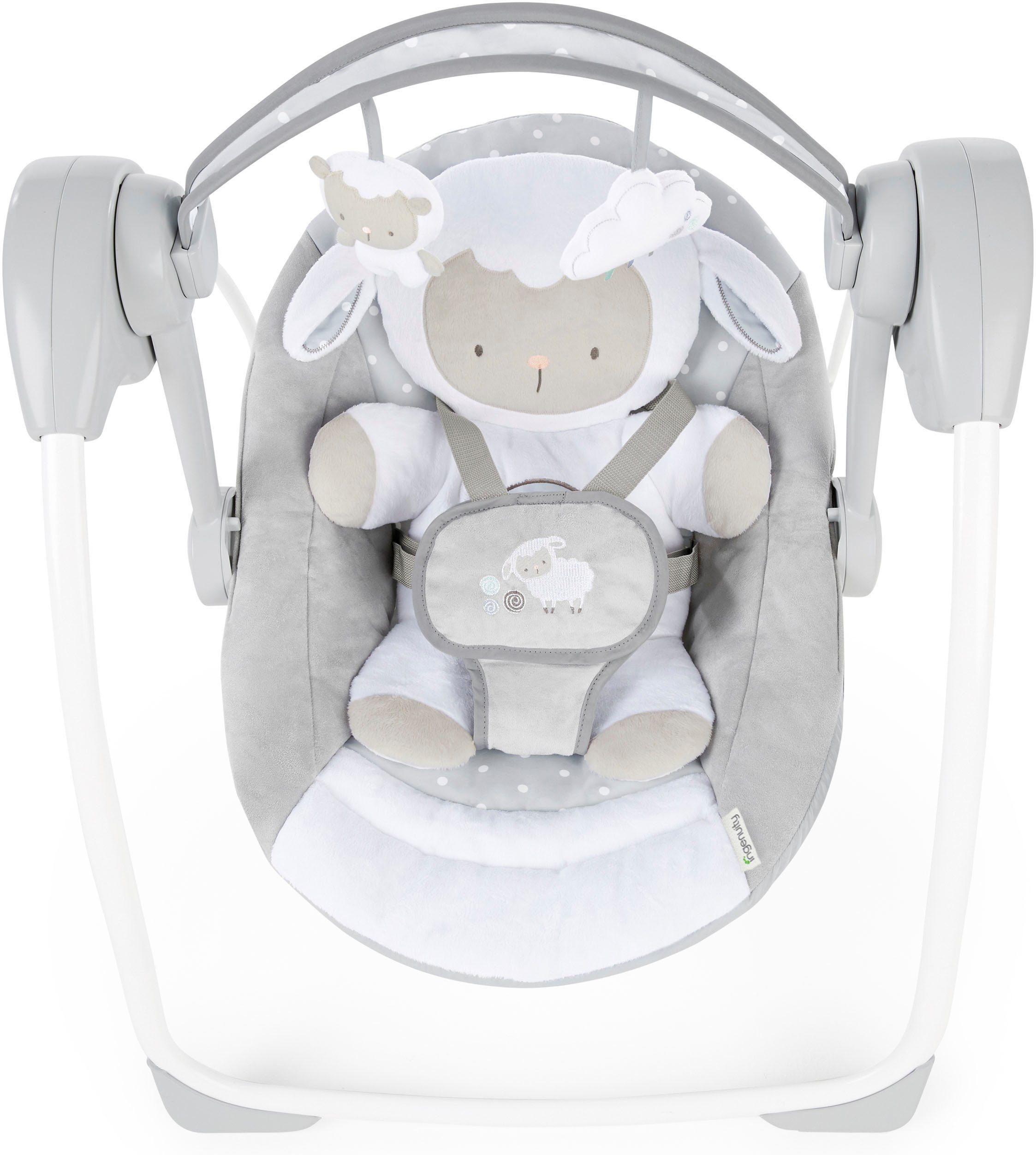ingenuity Babyschaukel Comfort 2 Go, Cuddle Lamb, tragbar