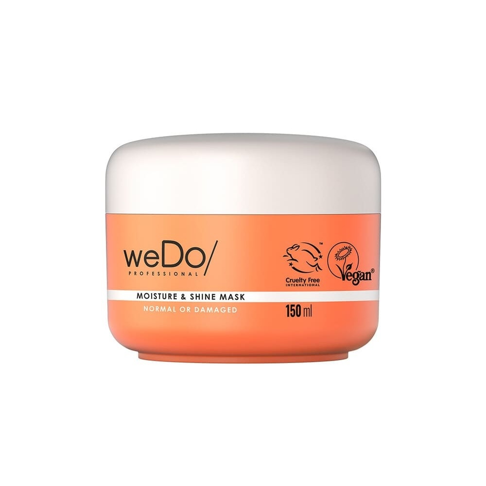 wedo Masque cheveux Vegan Hydratation et Brillance pour cheveux normaux et abîmés Masque vegan sans silicone pour cheveuxnormaux secs colorés ou non