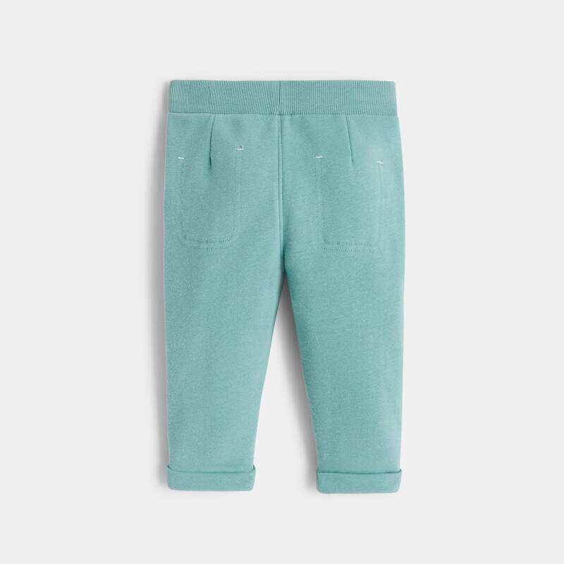 Jogging molleton vert bébé garçon