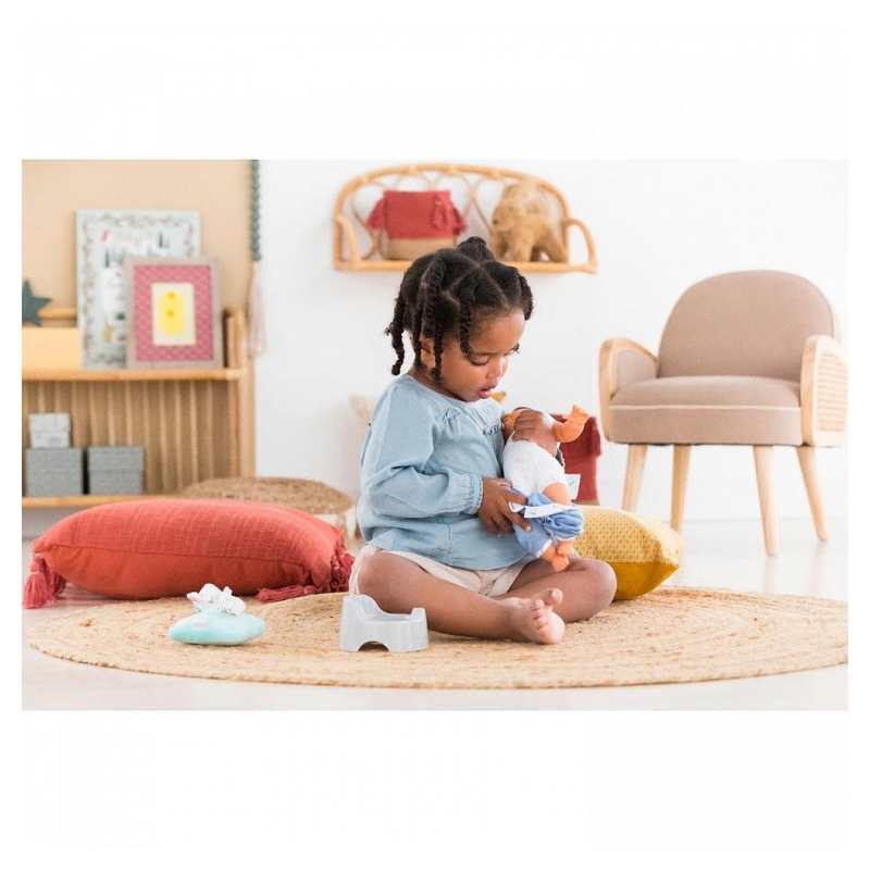 Pot et lingette pour poupon 30-36cm