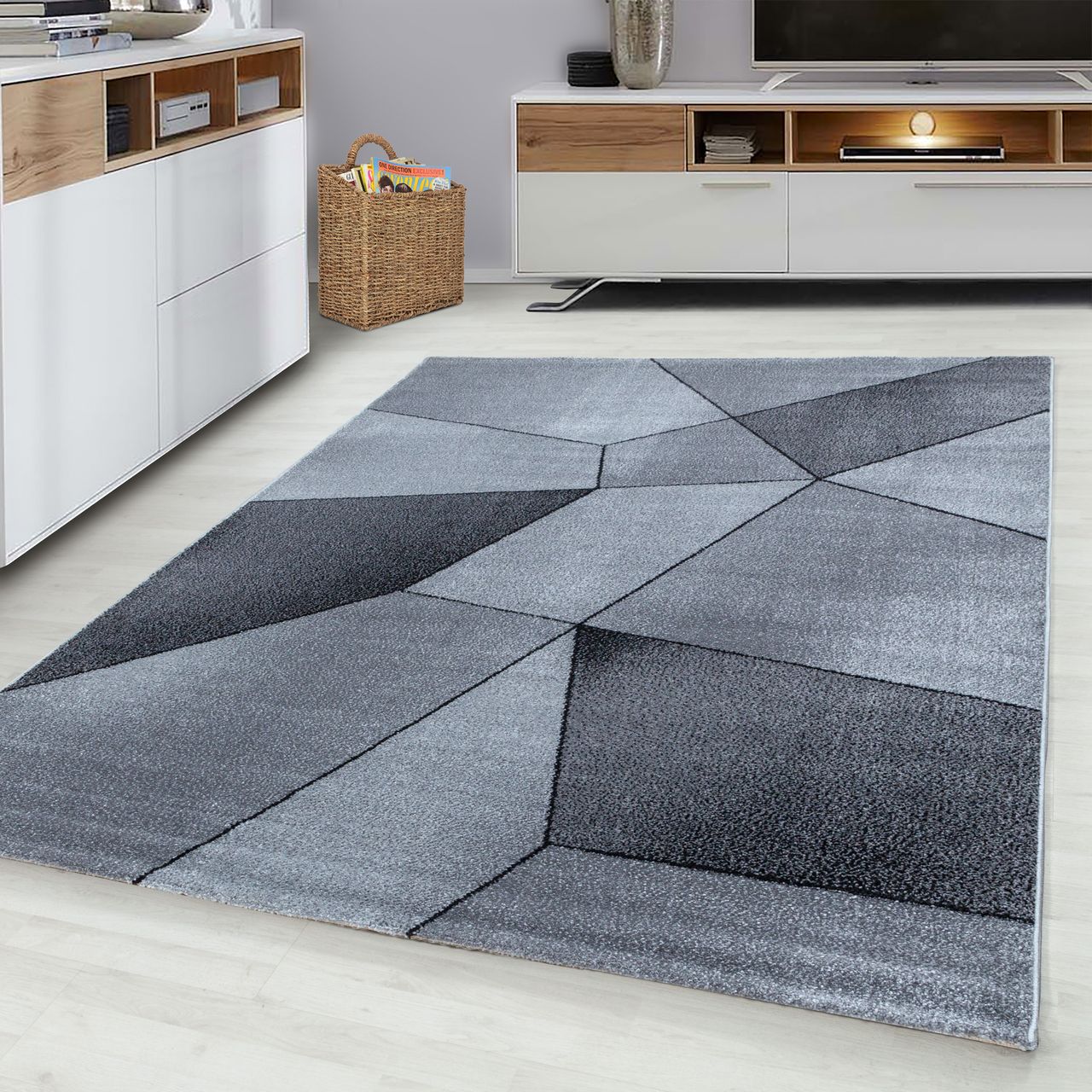 Ayyildiz Teppich, BETA 1120, GREY, 200 x 290 cm