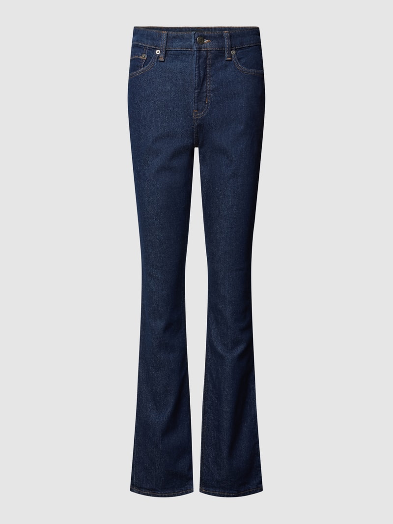 Bootcut Jeans im 5-Pocket-Design in marineblau