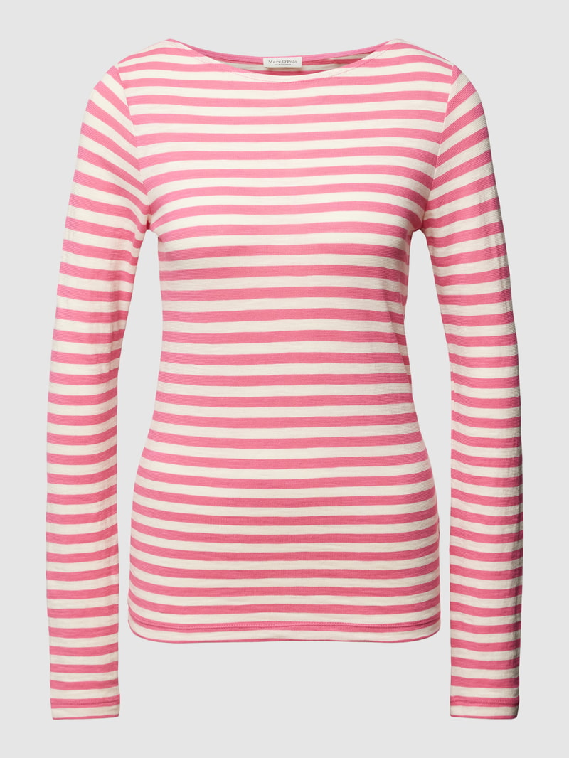 Longsleeve mit Streifenmuster in pink