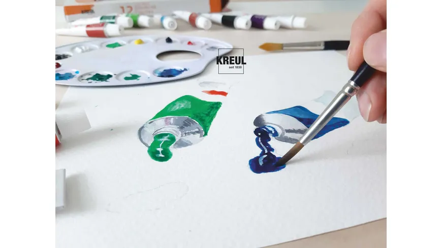 KREUL El Greco Gouache Farben 12er-Set 144 ml
