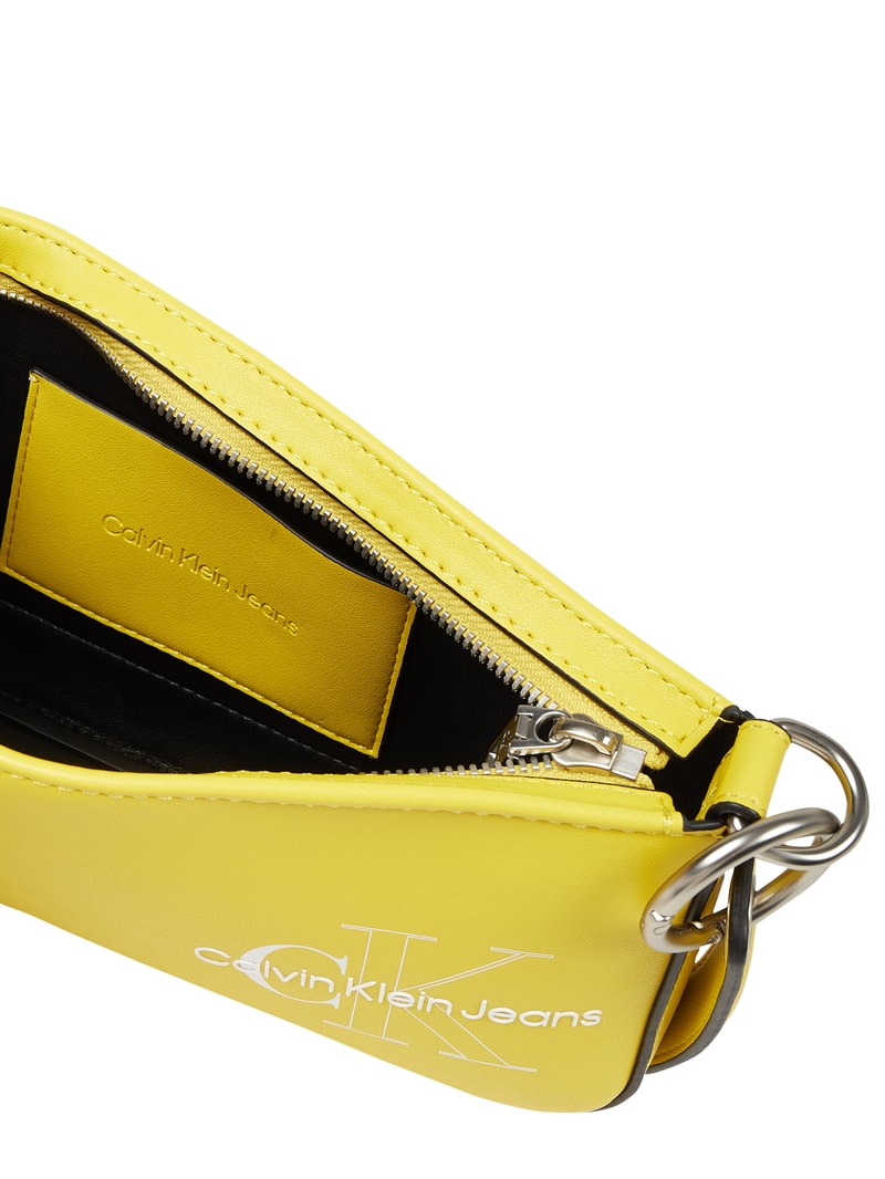 Pochette in Leder-Optik  in gelb