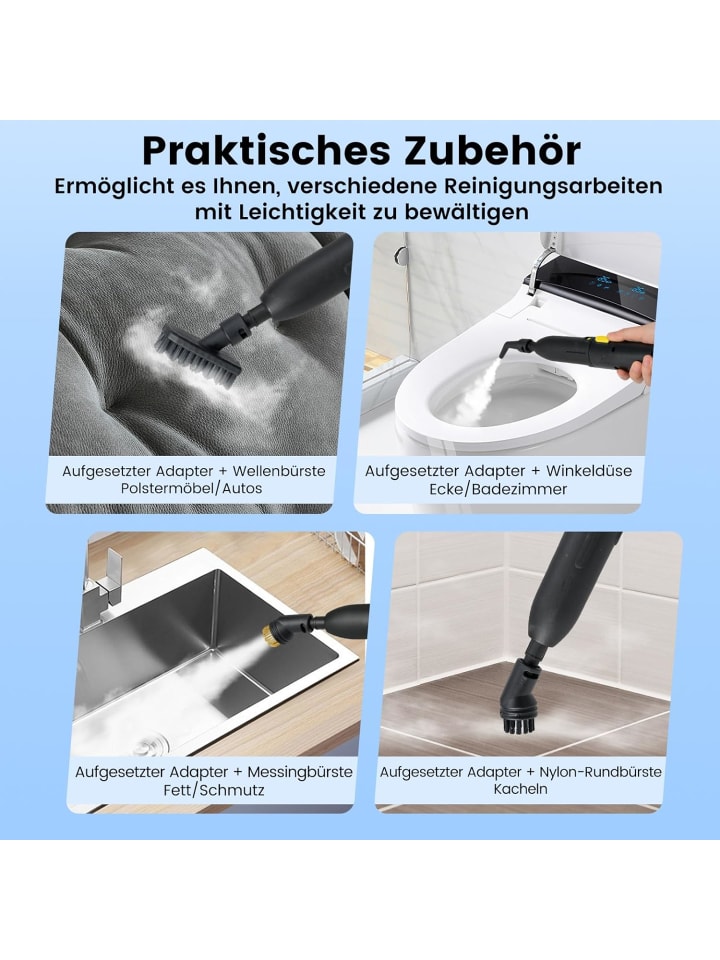 COSTWAY Dampfreiniger 1500W Aufheizzeit 10s in Gelb günstig kaufen onesize