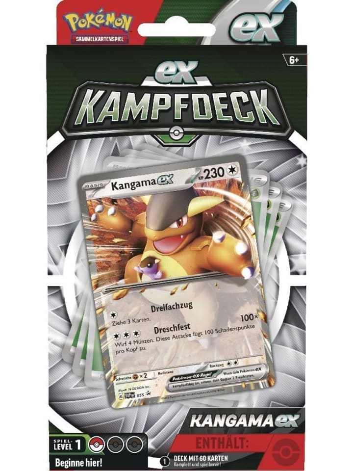 Pokémon Pokémon EX-Kampfdeck Quajutsu oder Kangama in Mehrfarbig ab 6 Jahre günstig kaufen onesize