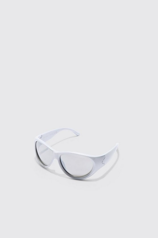 Verspiegelte Racer-Sonnenbrille