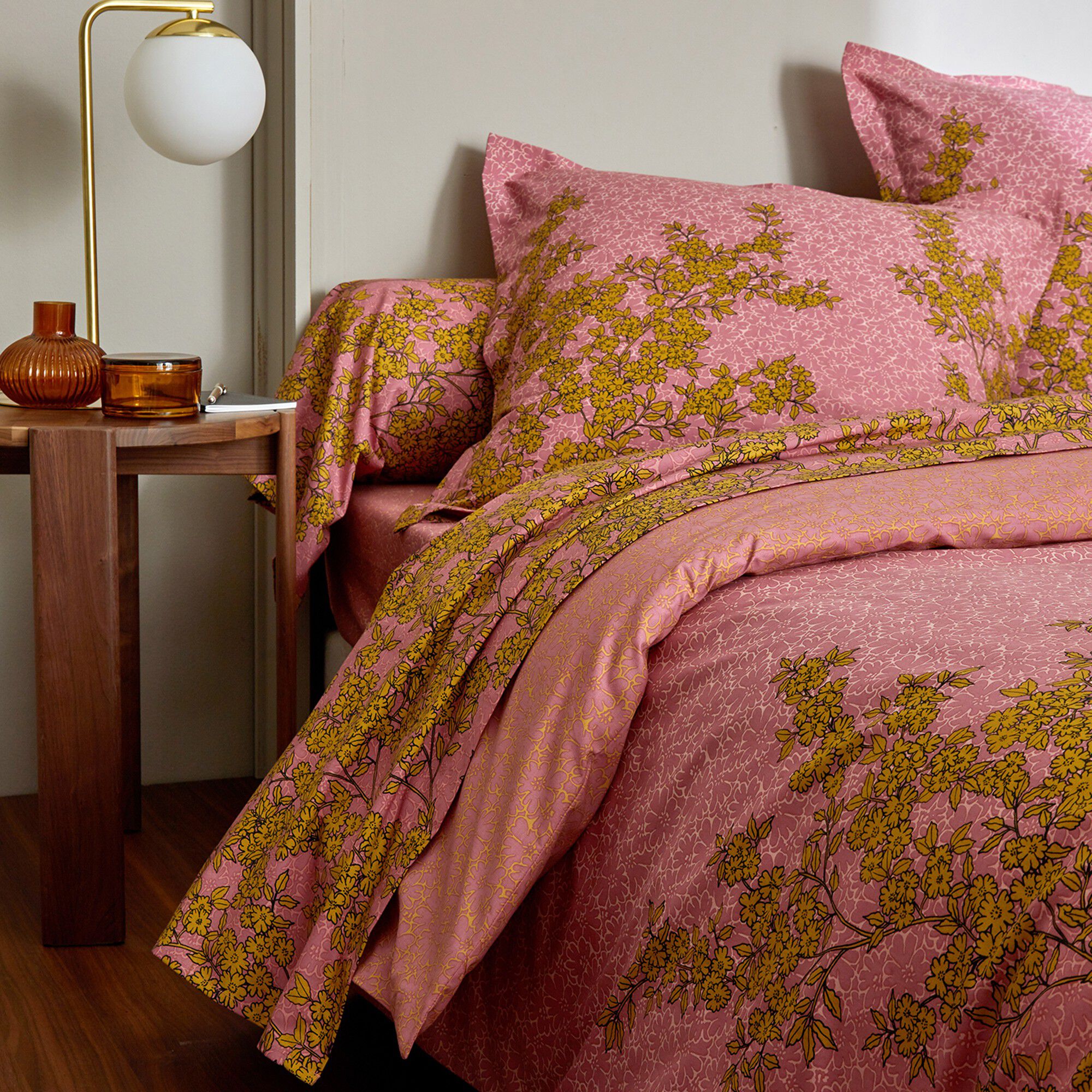 Linge de lit Coralie en percale de coton