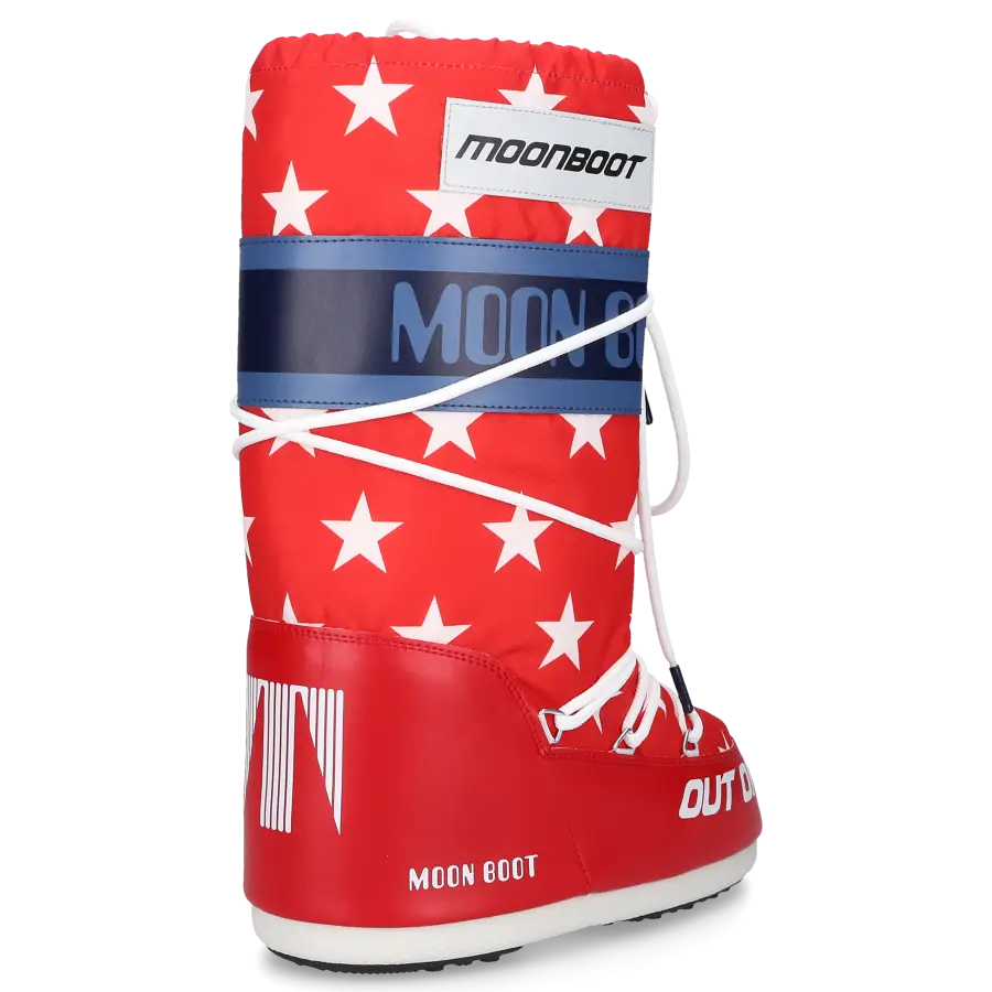 MOON BOOT - Snowboots ICON HIGH RETROBIKER Nylon - rot