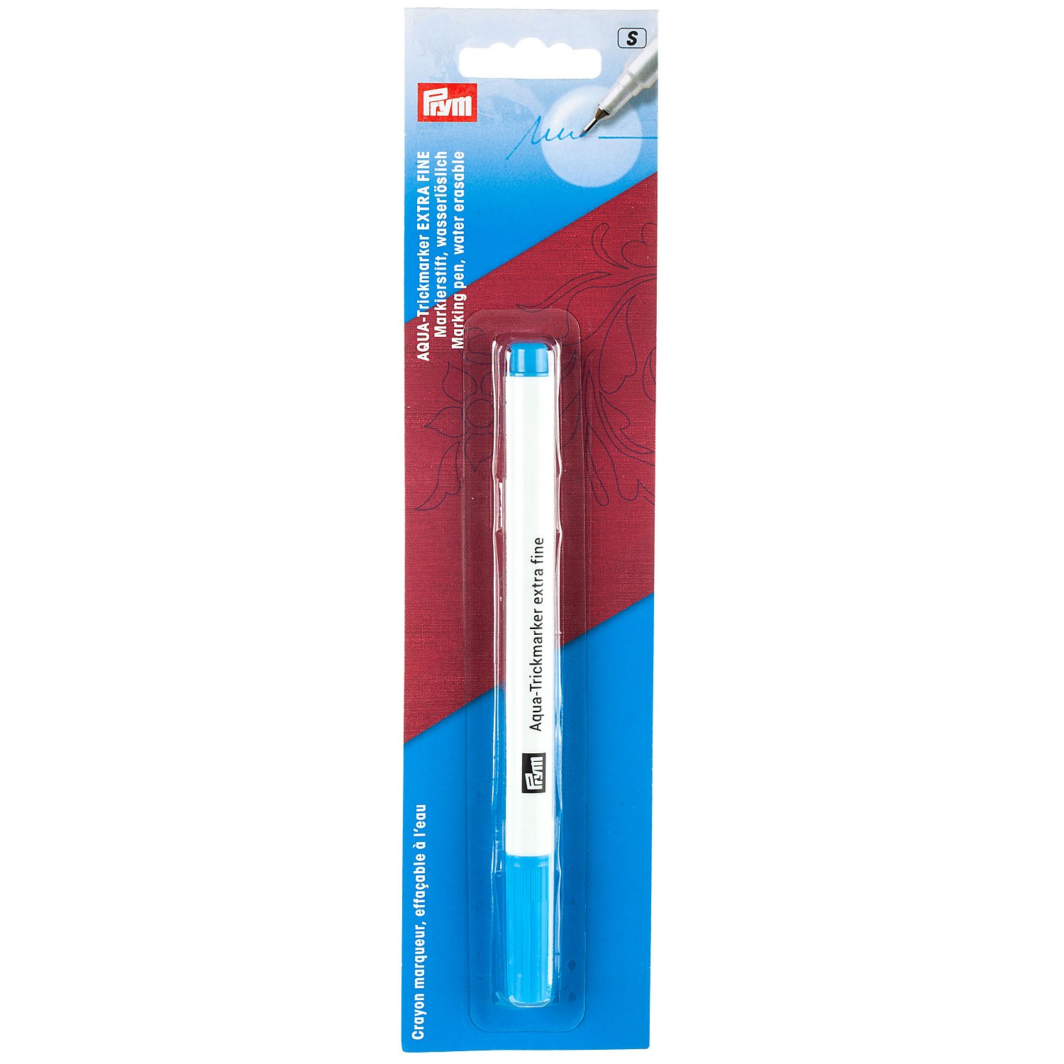 Prym Aqua-Trickmarker extra fein, wasserlöslich, Farbe: türkis