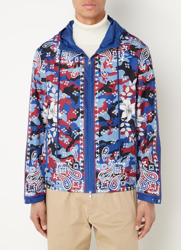 Moncler Hotay oversized fit windbreaker with paisley design