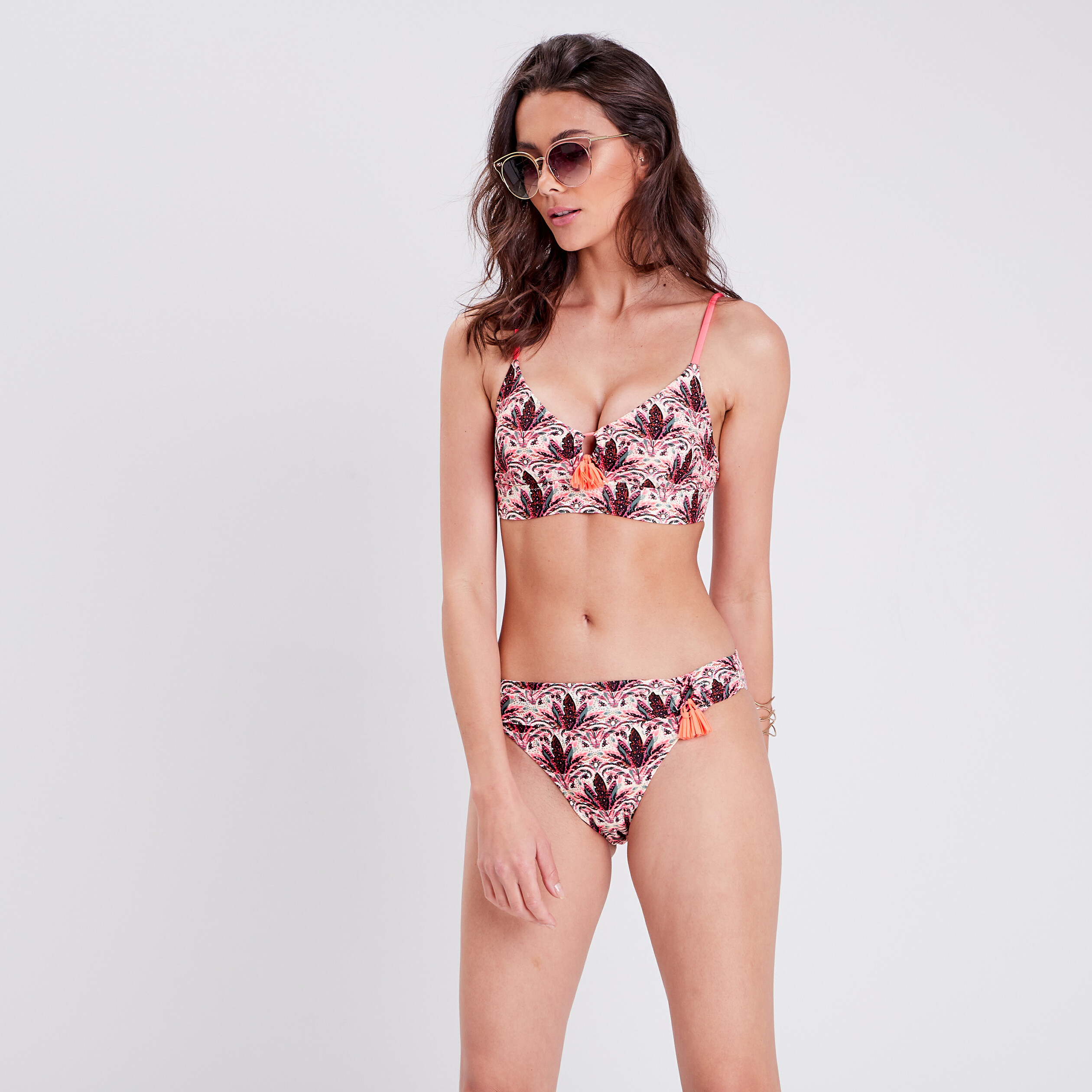 Bas de maillot de bain imprimé blanc femme | La Halle