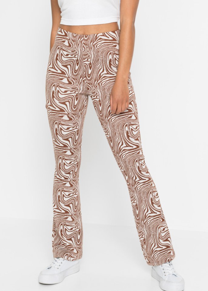 Jersey-Hose mit Schlag