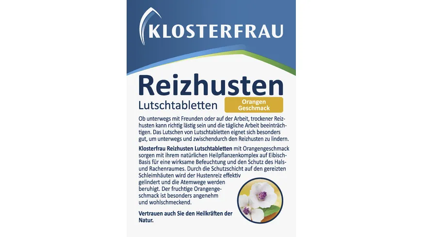Klosterfrau Reizhusten Lutschtabletten Orange