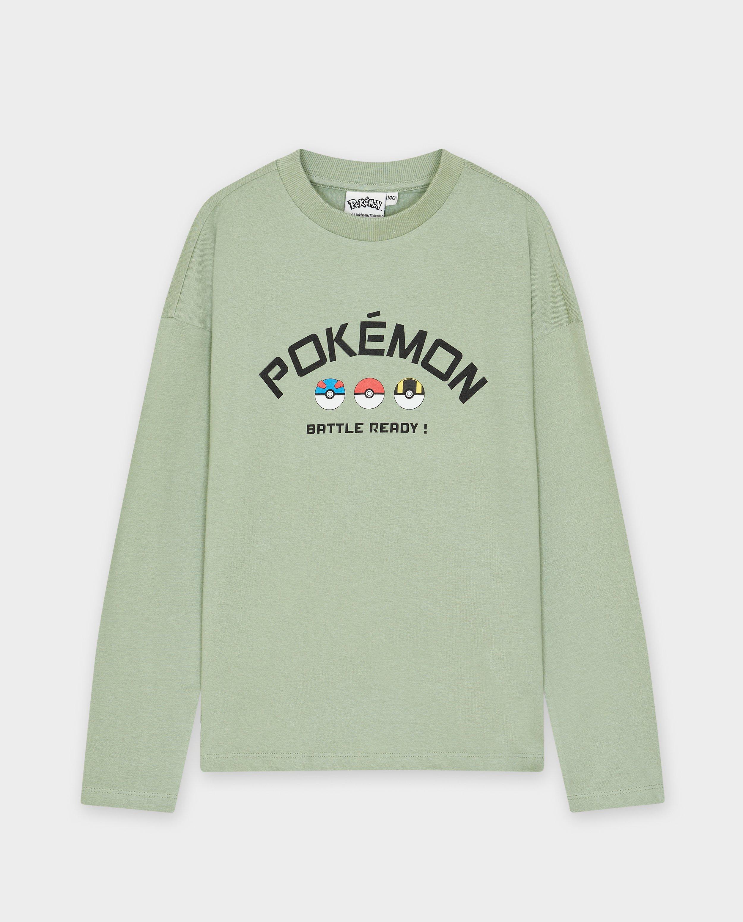 Pokémon hosszú ujjú, neon sárga Pokémon mintával