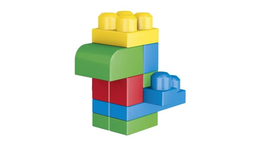 Mega Bloks Bausteine-Beutel bunt (60 Teile), Steck-Bausteine Kinder, Bauklötze