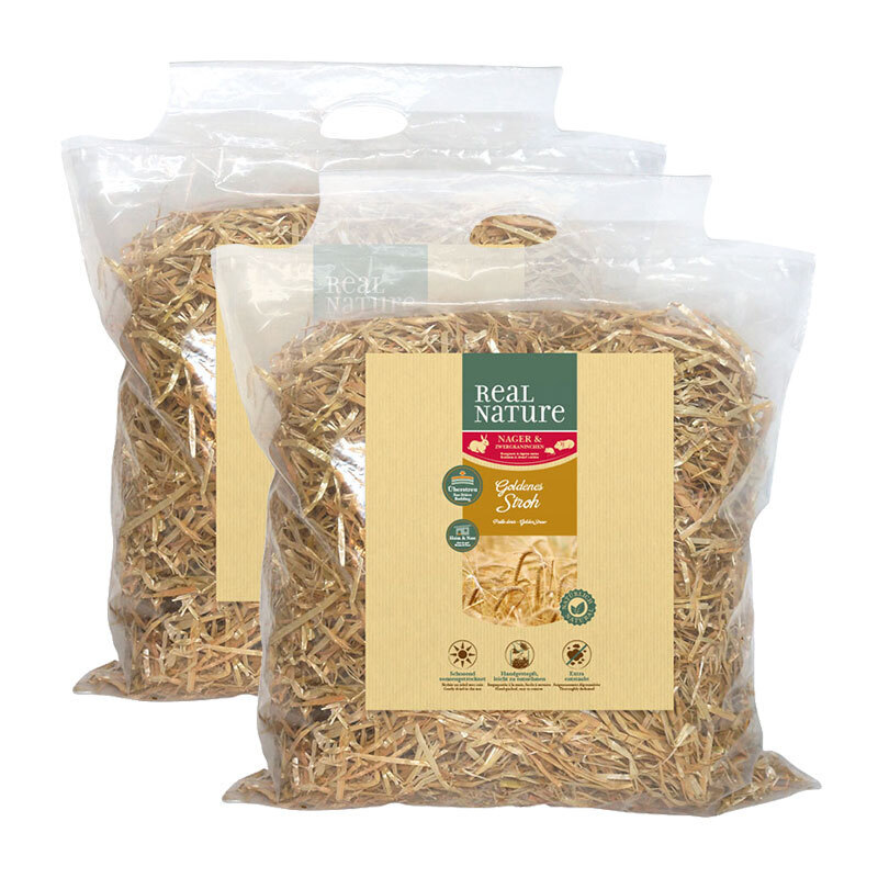 REAL NATURE Streu & Stroh REAL NATURE Goldenes Stroh 2x2 kg