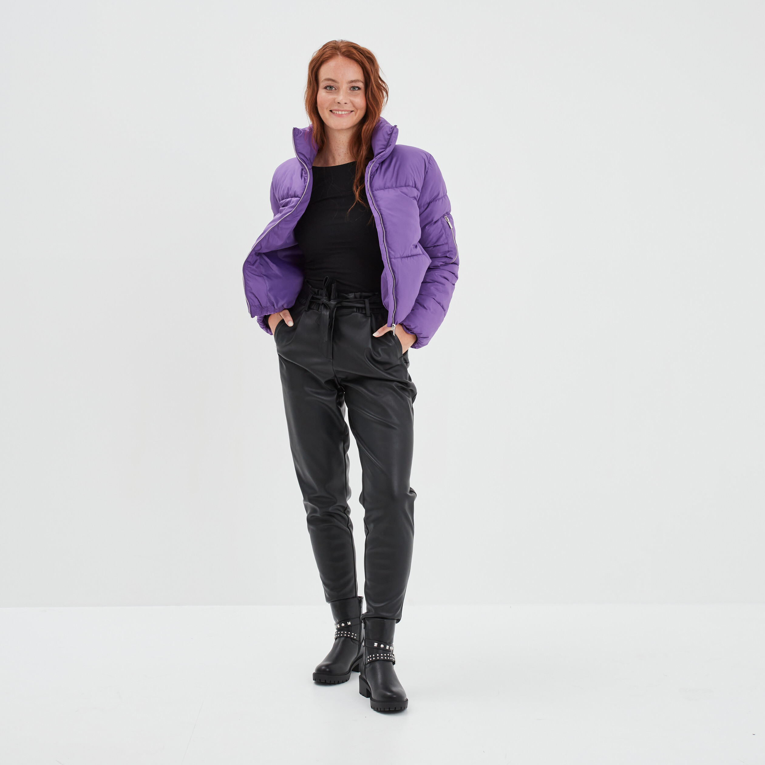 Body dos ouvert mnches longues coton noir femme | La Halle