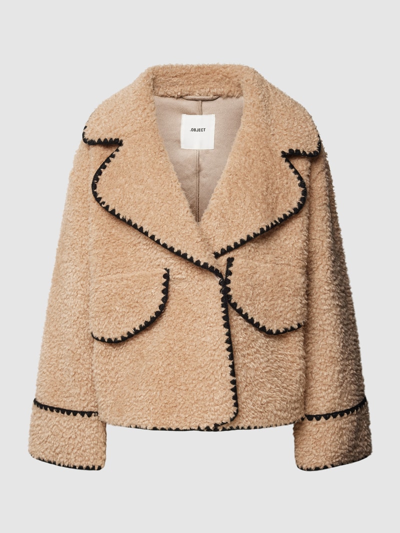 Jacke mit Teddyfell Modell 'SHIREN' in beige