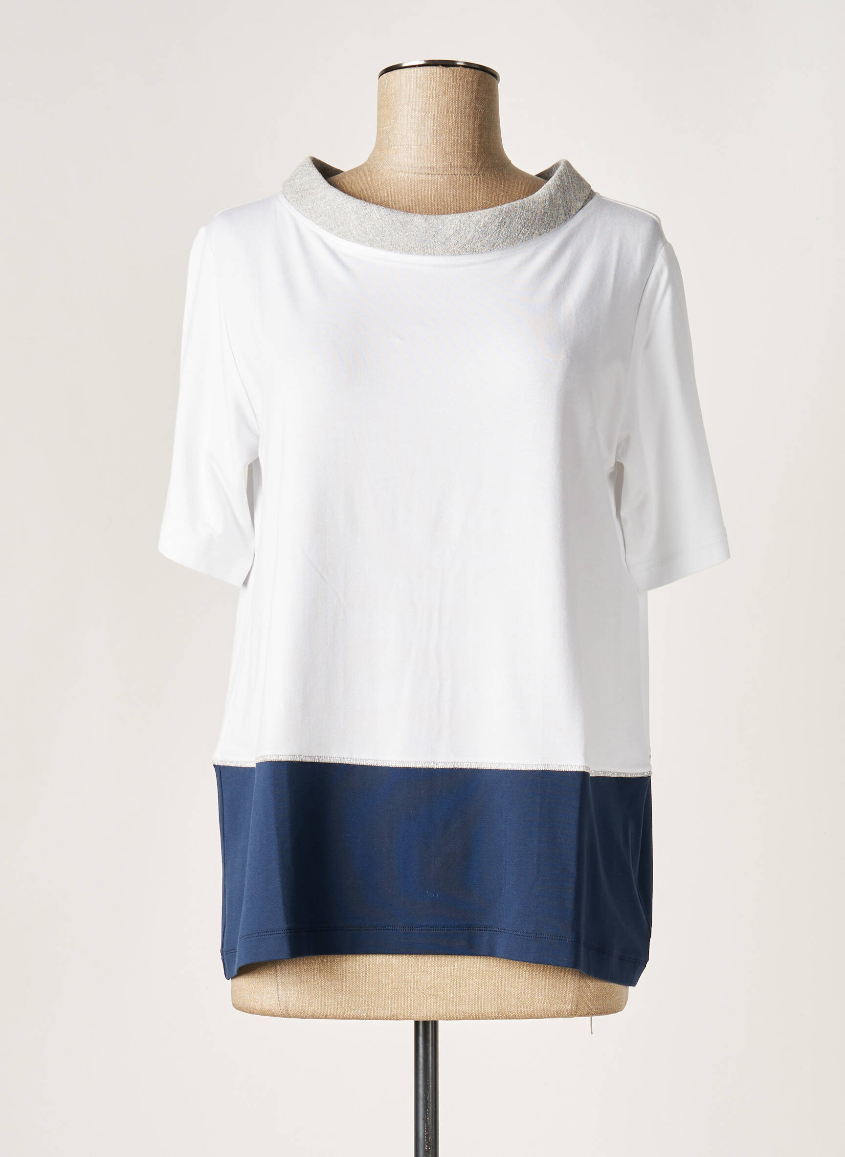 D Exterior Tuniquemanchecourte Femme couleur bleu