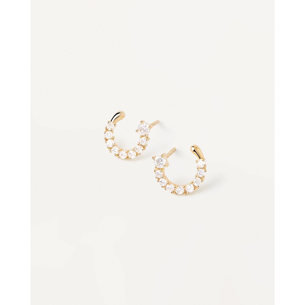 P D Paola Boucles d'oreilles à fermoir à poussette 925 Argent Boucles d'oreilles