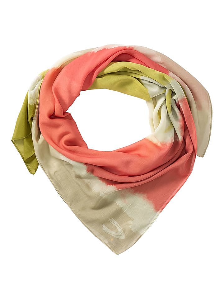 Camel Active Schal in Pink/ Grün/ Grau - (L)120 x (B)120 cm günstig kaufen onesize