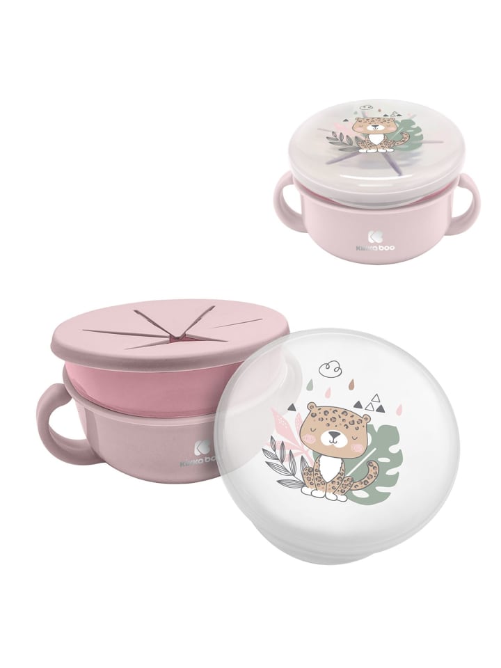 Kikkaboo Kinder Snackschale Savanna  in rosa günstig kaufen onesize