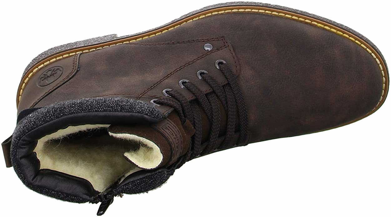 RIEKER Schnür-Stiefeletten braun