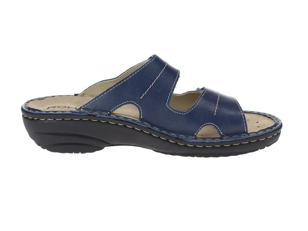 ROHDE Pantoletten blau