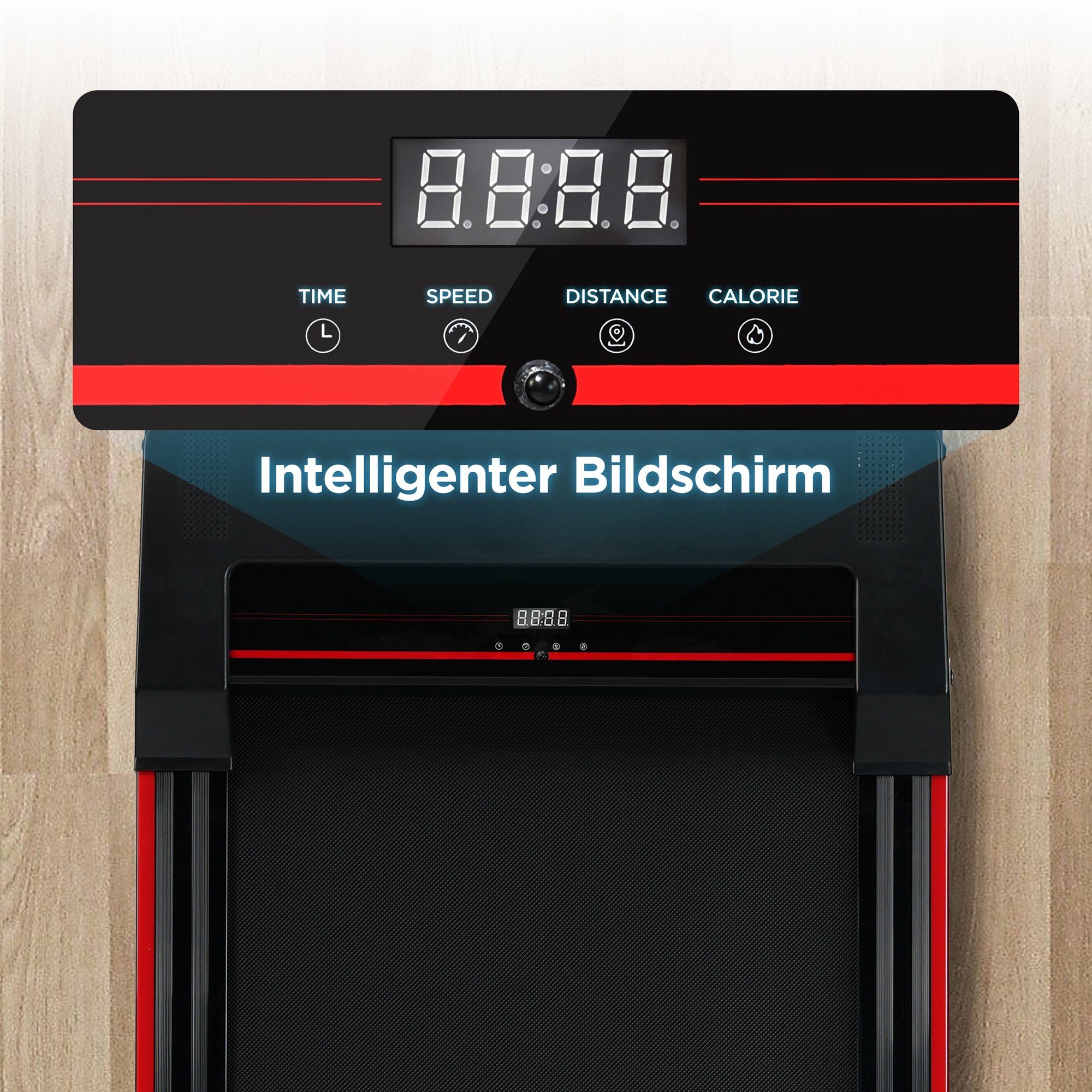 REDOM Laufband Klappbar (bis 12 km/h, Walking jogging Pad), mit Fernbedienung