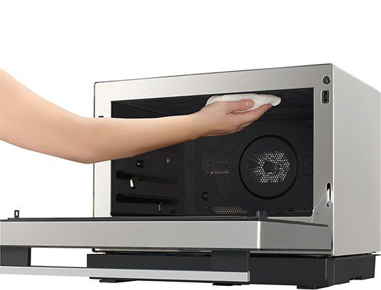 Panasonic Mikrowelle NN-CS89LBGPG, Dampfgarfunktion, Grill und Heißluft, Mikrowelle, 31 l